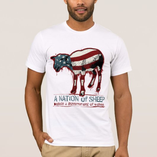 ヒツジのTシャツの国家 Tシャツ (正面)