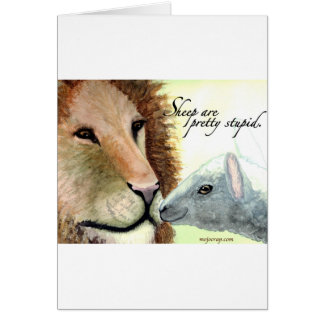 ヒツジはかわいらしい愚かです