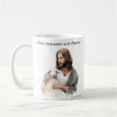 ヒツジはヒツジ飼に任せる コーヒーマグカップ (左)