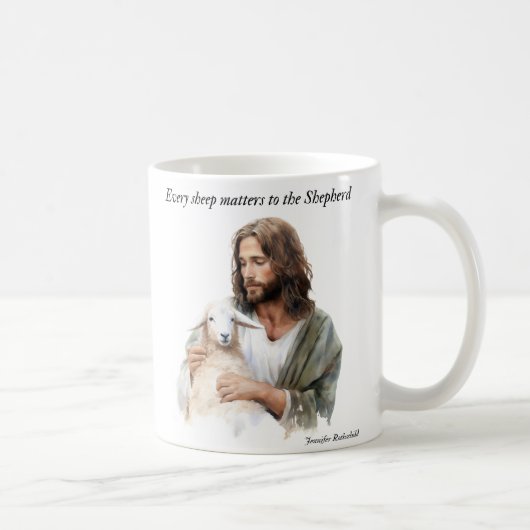 ヒツジはヒツジ飼に任せる コーヒーマグカップ (右)