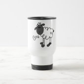 ヒツジは羊の鳴き声のTシャツおよびギフトを言います トラベルマグ (中央)