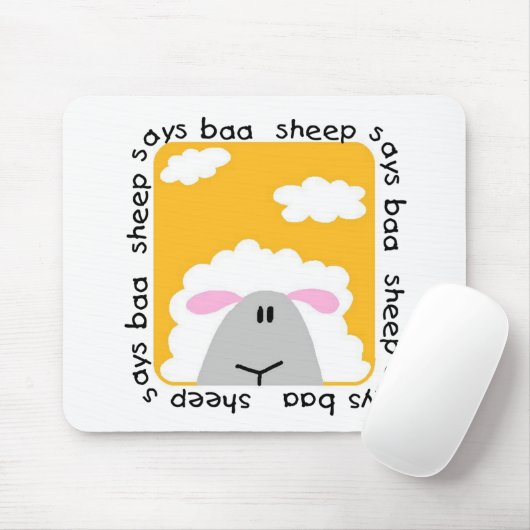 ヒツジは羊の鳴き声のTシャツおよびギフトを言います マウスパッド (マウス)