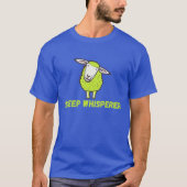 ヒツジひげ可愛いおもしろい羊 Tシャツ (正面)