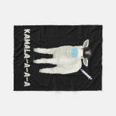 ヒツジまたはシープル投票カマラ2024 フリースブランケット (正面(横))