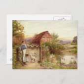 ヒツジを家に持って来ること ポストカード (正面/裏面)