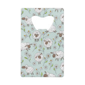 ヒツジを青い海で数える クレジットカード栓抜き (裏面)