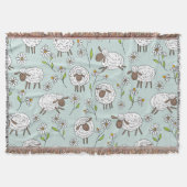 ヒツジを青い海で数える スローブランケット (正面)