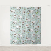 ヒツジを青い海で数える タペストリー (正面)