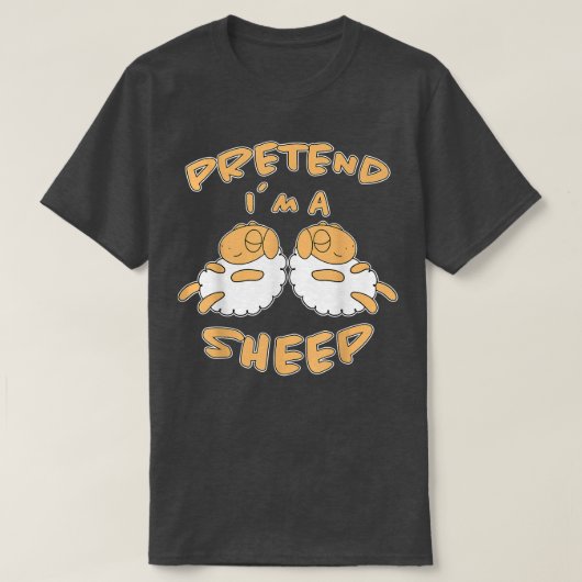 ヒツジデザインヒツジ農家ラムハウスシープ Tシャツ (デザイン正面)