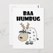 ヒツジバおもしろいハンブククリスマスパンアニメ ポストカード (正面/裏面)