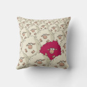 ヒツジパターン クッション (裏面)