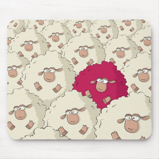 ヒツジパターン マウスパッド (正面)