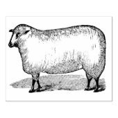 ヒツジ向け離れヴィンテージラバーアートスタンプ ラバースタンプ (インプリント)