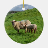 ヒツジ家族 セラミックオーナメント (裏面)