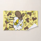 ヒツジ茶色のヒツジの手バスルームのタオルセット バスタオルセット (ハンドタオル)