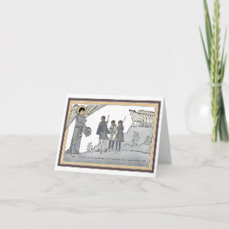 ヒツジ飼たちのクリスマスカードへの生神女福音 シーズンカード