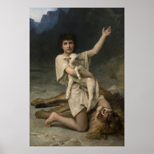 ヒツジ飼のダビデは勝ち誇った ポスター (正面)