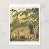 ヒツジ飼は「無実の歌」から1789年 ポストカード (正面)