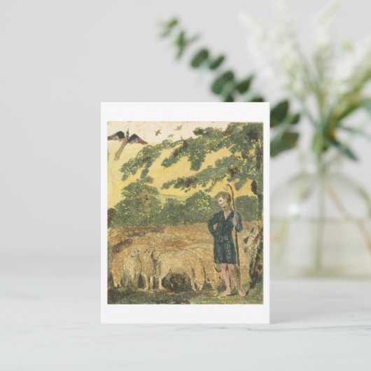 ヒツジ飼は「無実の歌」から1789年 ポストカード (スタンド正面)