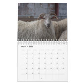 ヒツジ カレンダー (3月 2026)