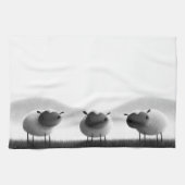 ヒツジ キッチンタオル (横)