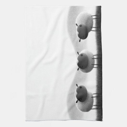 ヒツジ キッチンタオル (縦)