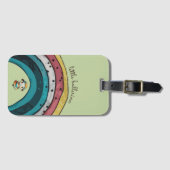 ヒツジ・バレリーナ ラゲッジタグ (正面横)