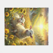 ヒツジ フリースブランケット (正面(横))