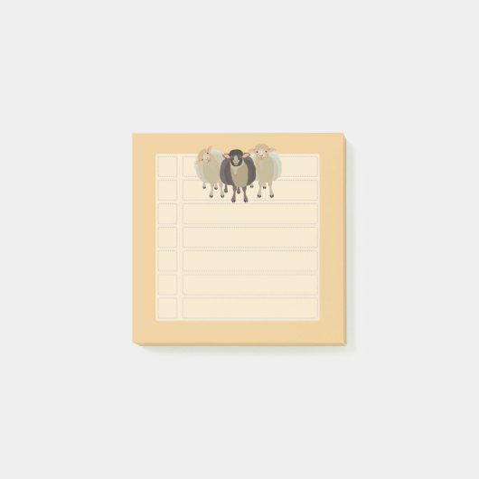 ヒツジ ポストイット (正面)