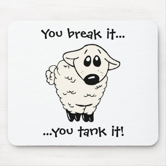 ヒツジ マウスパッド (正面)