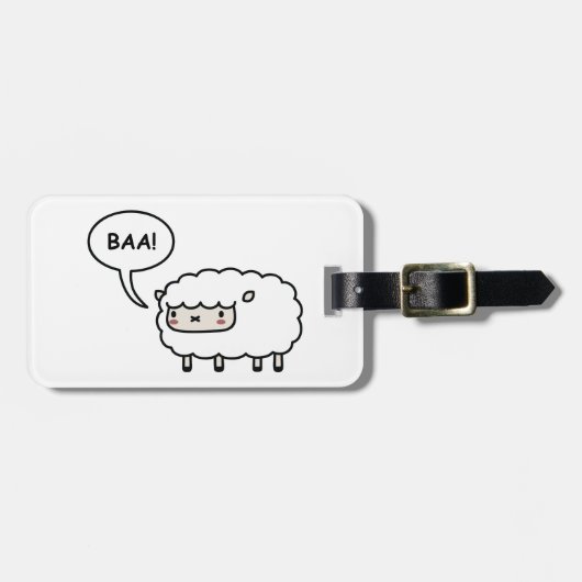 ヒツジ! ラゲッジタグ (正面横)