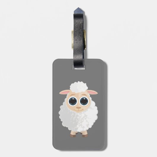 ヒツジ ラゲッジタグ (裏面縦)