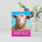 ヒツジLucieとの明けましておめでとう シーズンポストカード (スタンド正面)