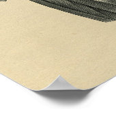 ヒトお尻解剖学1902ヴィンテージプリント ポスター (角)