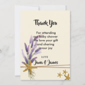 ヒトかわいらしシンプルデ感謝していイ 招待状 (正面)