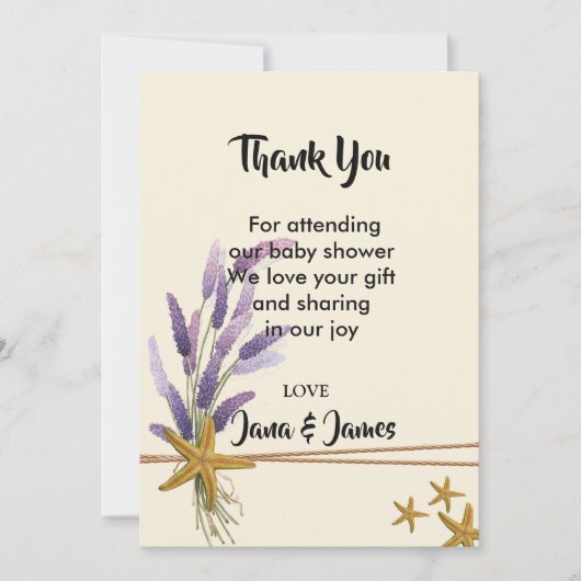 ヒトかわいらしシンプルデ感謝していイ 招待状 (正面)