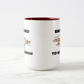 ヒトにコードされる(DNA複製) ツートーンマグカップ (中央)