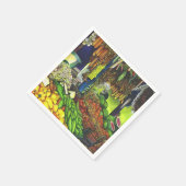 ヒトの相互作用の共通スレッド スタンダードカクテルナプキン (角)