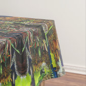 ヒトの相互作用の共通スレッド テーブルクロス (インサイチュ)