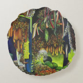 ヒトの相互作用の共通スレッド ラウンドクッション (裏面)