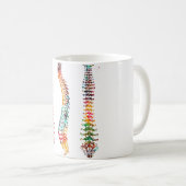 ヒトの脊柱 コーヒーマグカップ (正面右)