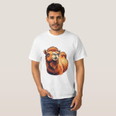 ヒトコブラクダの頭 Tシャツ (正面フル)
