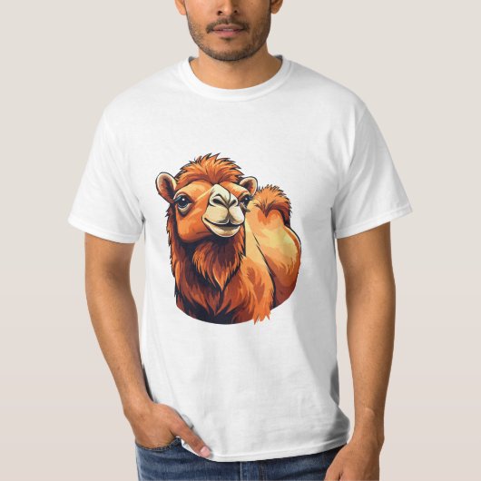 ヒトコブラクダの頭 Tシャツ (正面)