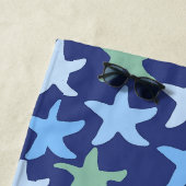 ヒトシカラフルームレスパターンモノグラム ビーチタオル (インサイチュ)