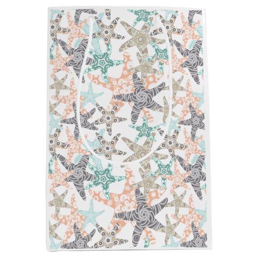 ヒトシームレスパターン媒体抱き枕 ミディアムペーパーバッグ (正面)