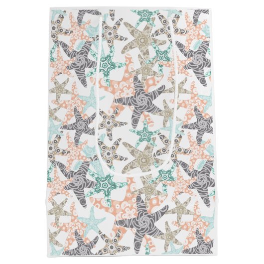 ヒトシームレスパターン媒体抱き枕 ミディアムペーパーバッグ (裏面)