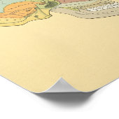 ヒトスカルグレイ解剖学プリント ポスター (角)