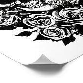 ヒトスカルバラゴシックオリジナルインクスケッチアート ポスター (角)