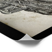 ヒトスカル断面神経解剖学プリント ポスター (角)