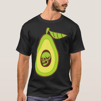 ヒトスカル考えるアボカド Tシャツ